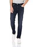 Calvin Klein Men's Slim Fit Stretch Jeans, Boston Blue Black, 33x32