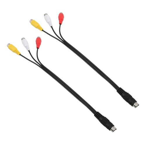 OSOLADY 2pcs Video to Adapter Cable Video Transmission Cord for Multi-Device Compatibility Easy Setup for Tvs Monitors and More