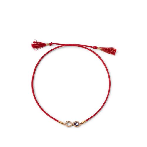 Image of PALMONAS Demifine 18K Gold Plated Evil Eye Rakhi for Brother - Waterproof & Anti-Tarnish Designer Rakhi for Men | Premium Raksha Bandhan Rakhee with Roli Chawal