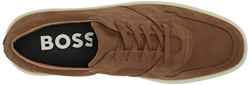 Image of BOSS Mens Nuckbuck Leather Low Profile Sneakers