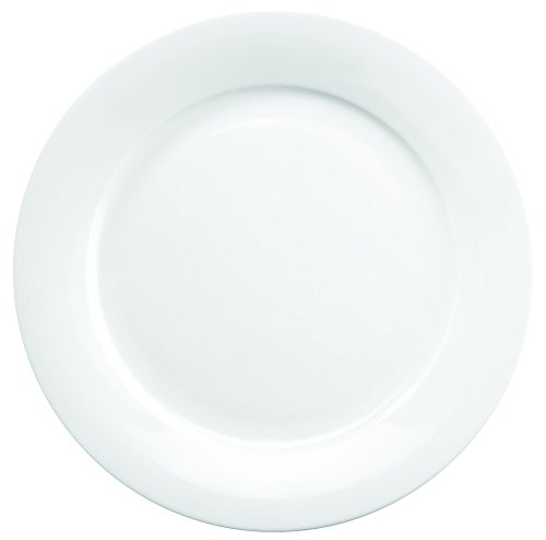 Visiodirect Lot DE 6 Assiettes Plates Menu Porcelaine Ø254 mm
