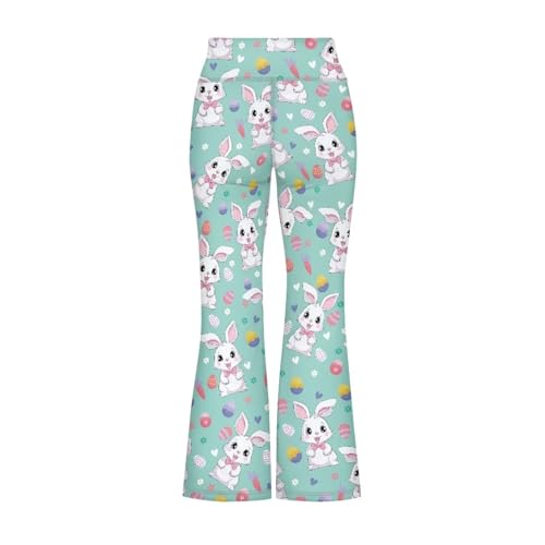 High Waist Leggings for Teen Girls, Athletic Bell Bottoms Yoga Pants for Workout, Running, Dance2