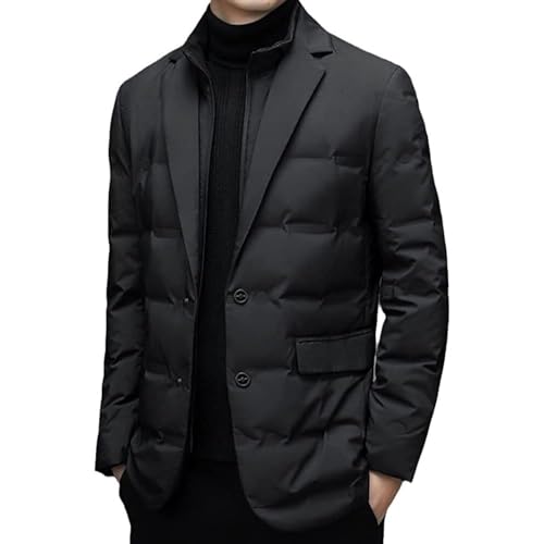 LELEBEAR Winter Warm Suit down Jacket,James Urban Windbreaker Men Business Casual Windbreaker down Jacket3