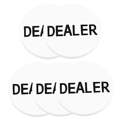 HOOTNEE Multifunctional Poker Chips Set 5pcs Bingo Game Chips Poker Gambling Counting Tokens