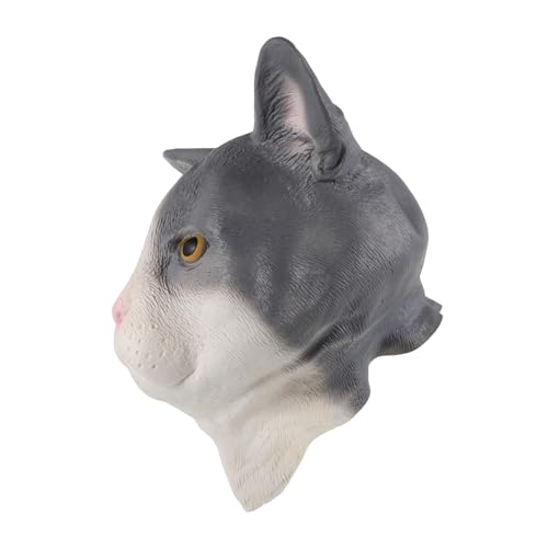 Masque costume de chat YARNOW en émulsion pour déguisement et cotillons d'Halloween
