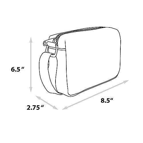 Disney Bag, Crossbody, Rectangle, Disney Mickey and Friends Fab Four Expressions All Over, White, Vegan Leather4
