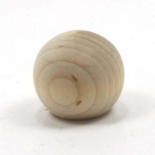 Mylittlewoodshop - Pkg Of 6 - Ball With Flat Bottom - 1-1/4 Inches In Diameter With 3/4 Inch Flat Unfinished Wood(Ww-Kbb125-6) #TOP1