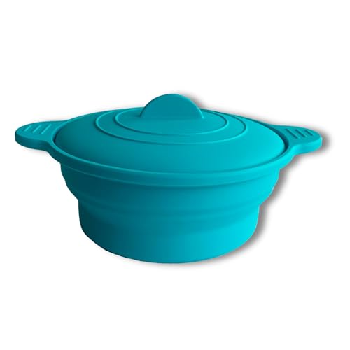 ELECTROHOGAR - ELECTROHOGAR Papillote Silicone Pliable por Micro Onde et Four | Récipient en Silicone | Cuisson Vapeur, Facile à Ranger (900 ml)