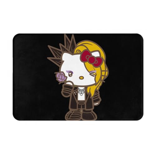 玄関マット ハローキティ (6) トイレマット バスマット 吸水速乾 滑り止め 抗菌 防臭 丸洗い可能 おしゃれ ふわふわ 柔らかい 40×60cm