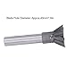 60 Degree Dovetail Cutter, Carbide Milling Cutter with 6 Flutes, High Speed Drilling for Stainless Steel and Alloy Steel, Industrial Tool with Universal Shank for Precision Machini