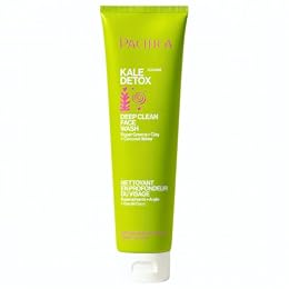 Pacifica Kale Detox Face Wash for Oily & Acne-Prone Skin, Deep Cleansing Facial Cleanser & Makeup Remover with Super Greens Kale, Seaweed & Clay, 5 fl oz –Clean Beauty, Vegan & Cruelty-Free
