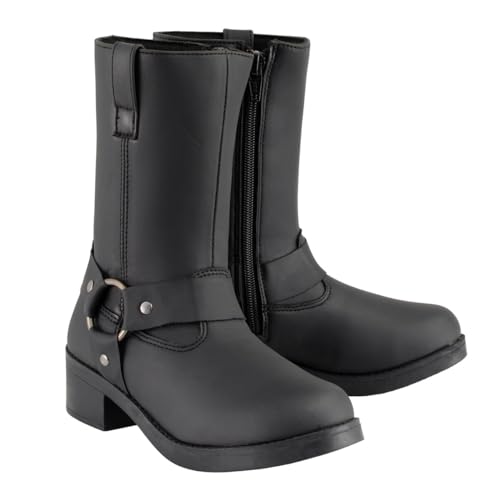 Milwaukee Leather MBK9280 Boys Classic Black Harness Biker Boots - 2 by Milwaukee Leather - Used condition - US$13.81