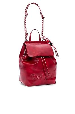 Desigual zaino per il tempo libero Half Logo Luena Backpack Carmine rosso
