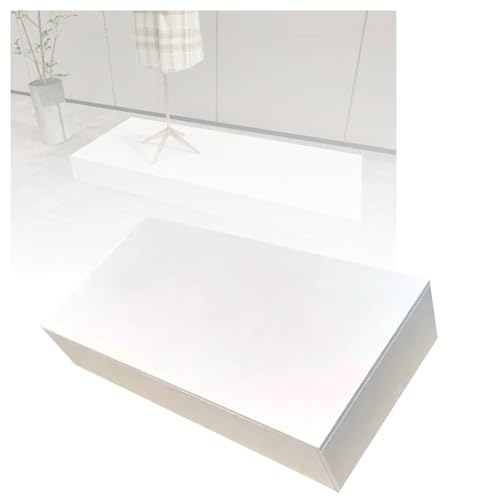 Présentoir carré blanc 150x40x10 cm sans assemblage pour magasin et maison