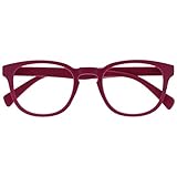 OPULIZE Pop Lesebrille Keck Rund Matt Rahmen Federscharniere Kratzfest Rosa Herren Damen R2-4 +1.50