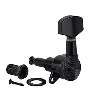 WNWN Tuneurs De Verrouillage De Guitare Électrique Noir 6L Touches De Réglage 1:19 pour Guitare Gaucher Mécaniques… - Les Beatles, Paul McCartney, John Lennon, RIngo Starr, George Harrison WNWN Tuneurs De Verrouillage De Guitare Électrique Noir 6L Touches De Réglage 1:19 pour Guitare Gaucher Mécaniques… – Image 3