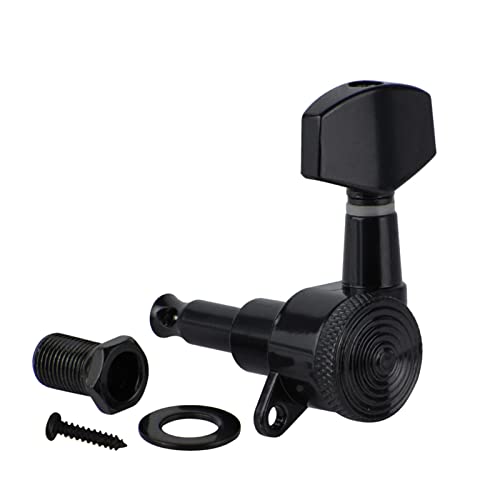 WNWN Tuneurs De Verrouillage De Guitare Électrique Noir 6L Touches De Réglage 1:19 pour Guitare Gaucher Mécaniques… - Les Beatles, Paul McCartney, John Lennon, RIngo Starr, George Harrison WNWN Tuneurs De Verrouillage De Guitare Électrique Noir 6L Touches De Réglage 1:19 pour Guitare Gaucher Mécaniques… – Image 4