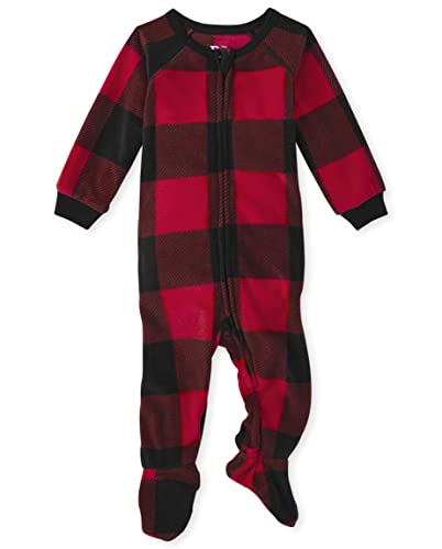 The Children's Place Kids' 2 Piece Christmas Pajamas, Fleece