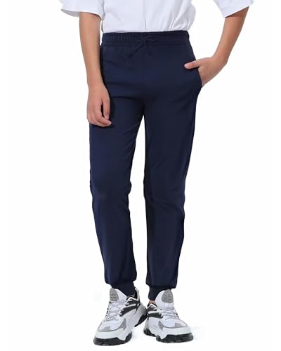 TELALEO 4 Pack Boys Sweatpants Active Athletic Jogger Pants Soft Cotton French Terry Little Big Kids2