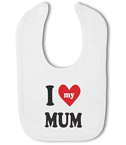 BWW Print - I Love My Mum - Baby Bib, Boy or Girl