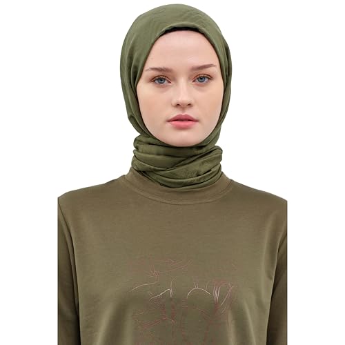 Hijab Scarf for Women, Wave Pattern Elegant Modest Fashion, Premium Soft, Versatile Headscarf Shawl for Women, Luxury, Floss & Viscose Blend, 78"x28" Rectangular Hijab2