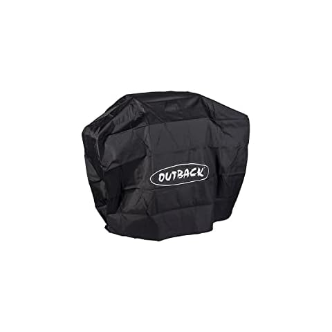 Outback Premium BBQ Cover To Fit 4 Burner Gas Hooded Meteor /Jupiter /Apollo/Full Drum > Water resistant and breathable protective cover with high thread count - OUT370092 Cover