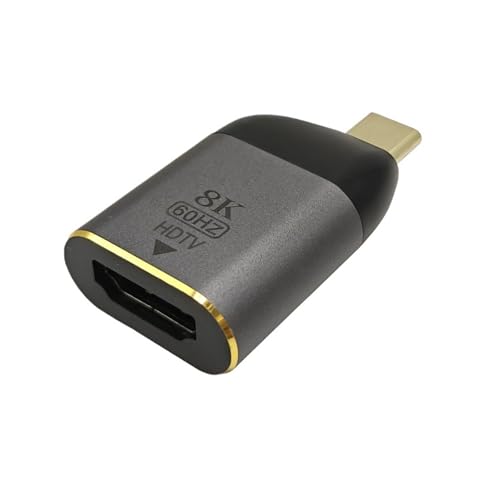 USB C - HDMI A_v^[ 4K 8K 60HZ P[u USB Type-C - DP MiniDP 1.4 Ro[^[ VGA HDTV fBXvC|[g A_v^[AMacBookAM2AM3AAir ɑΉ(M-C to F-HD 