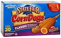 State Fair Classic Corn Dogs Honey Dipped - 5 Lb. Box Pack of 2 (60 Dogs Total)