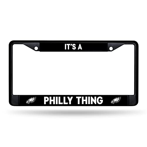 Rico Industries NFL Philadelphia Eagles Its A Philly Thing Black Chrome Frame W Decal Insert 12 x 6 Car/Truck Auto Accessory