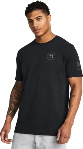 Under Armour 1386736-1-MD Freedom Vintage Eagle T Black MD