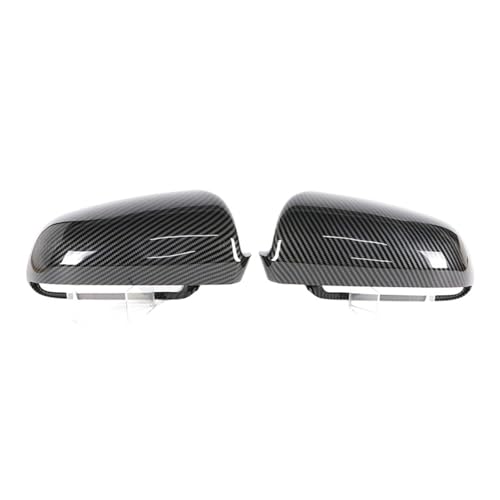 LDGSUPH Black Side Mirror Caps Fit for A3 S3 8P 05-08 A4 S4 B6 B7 8E 8H, A6 S6 C6 4F Carbon Fiber Pattern Mirror Cover Covers(1 Pair Carbon Look)