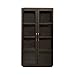 Liberty Furniture Cascade Falls Display Cabinet for Dining Room with LED Light- Satin Espresso