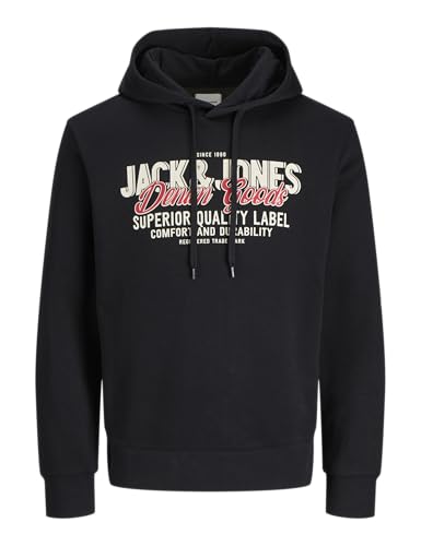 JACK & JONES Jjelogo Sweat Hood 2 Col 25/26 Noos Pls - Plus Size – Ansicht 1