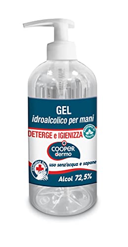 Gel Higienizante Manos Cooper Protect Dermo Gel Higienizante de Manos, Gel Hidroalcohólico, 72.5% de Alcohol, Sin Agua Ni Jabón, Aroma Menta,...