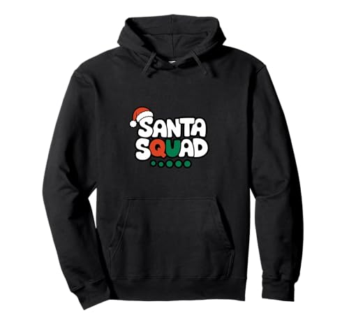 Christmas Squad Family Matching Xmas Santa Squad Sudadera con Capucha