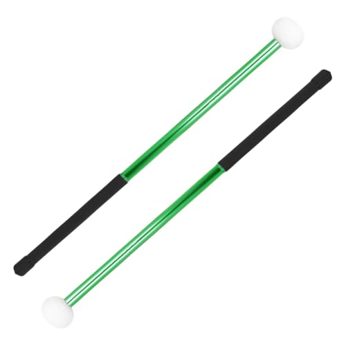 Par de baquetas con cabeza de fieltro verde LIOOBO miniatura 7