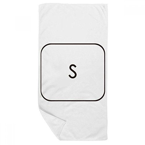 Serviette de bain Clavier Symbole S ultra douce en microtexture 35x70