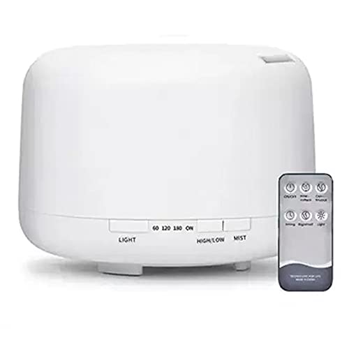 Humidificador Ultrasónico Difusores Humidificadores Aromas de 500ml de Aceites Esenciales con Control Remoto 7 Color LED FT818