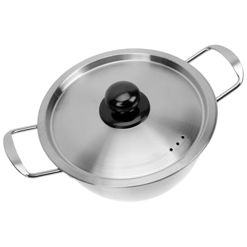 Casserole à nouilles induction pot à ramen acier inoxydable avec couvercle - 2