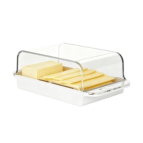 Soporte para mantequilla con tapa, transparente, hermético, para frigorífico, encimera, frigorífico, puerta, frigorífico, hogar, dormitorio