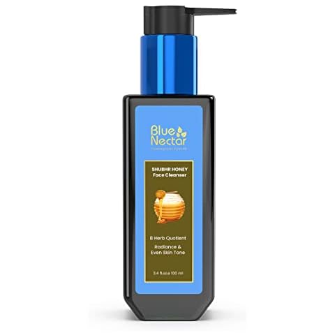 Blue Nectar Natural Aloe Vera Face Wash with Honey for Women and Men. Ayurvedic Acne Face Wash for Oily Skin and Sensitive Skin. Natural Makeup Remover (100 ml) Cover