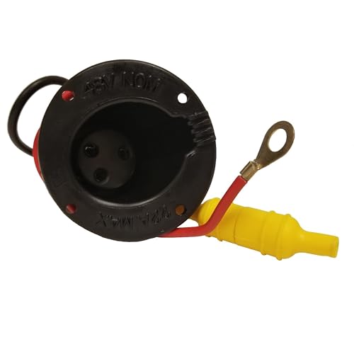 Club Car DS Golf Cart 48 Volt DC Charging Receptable & Fuse Kit | Compatible with 1995-2014 Electric Golf Car Models | Replaces OEM 101802101 & 101846801 by Performance Plus Carts - Used condition - US$16.16