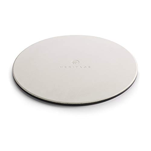 Heritage Pizza Stone - Pizza & Bread Baking Stones For Gas Grill, Oven Baking - Black Ceramic Pan, Stainless, No-Smoke - Wheel Pizza Cutter - Housewarming Gifts - Thumbnail 5
