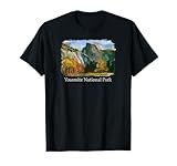t-shirt yosemite national park - half dome, yosemite valley maglietta