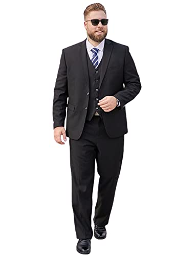 Smoking homme 3 pièces élégant avec veste deux boutons et revers encoche