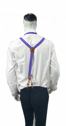 Image of Men's Suspenders Bowtie Set Elastic Y Shape Style Women's Suspenders Bowtie For Wedding&Formal Events