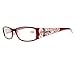 Newsight Women Red Floral Rhinestone Reading Glasses Spring Hinges Readers +1.00~+4.00 (Red, 2.0)