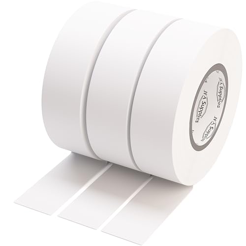 JFA Supplies Strong PVC Insulation Electrical Tape - White Colours Pack of 3-19mm x 20m