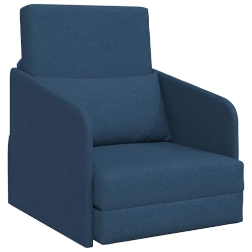 vidaXL Schlafsessel 2-in-1 Blau 65x80x83 cm Stoff vidaXL Schlafsessel 2-in-1 Blau 65x80x83 cm Stoff