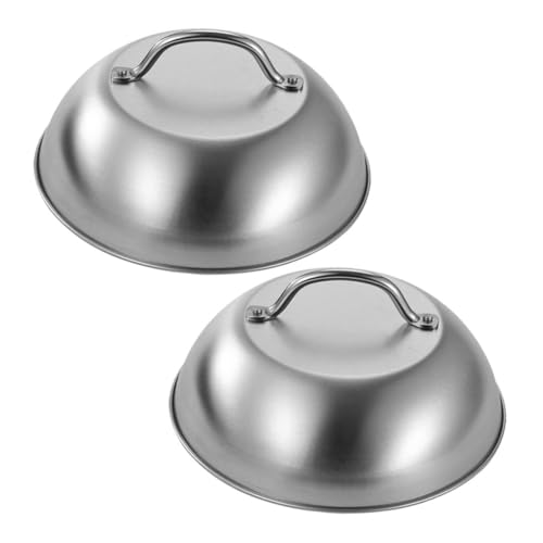 Cabilock 2 pezzi in Inossidabile per Padelle e Pentole Copri per e Barbecue Resistente e Facile da Pulire